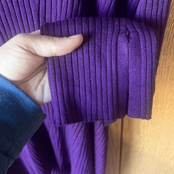 NEW Future Collective Purple Twisted Back Ribbed Sweater Size 2X - Picture 13 of 13